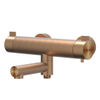 IVY Tribe Badthermostaatkraan opbouw - draaibare baduitloop - omstel - RVS316 - geborsteld mat koper PVD SW1031108