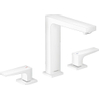 Hansgrohe Metropol wastafelkraan 160 met push open waste met voorsprong vaste uitloop 15.2cm mat wit SW297581