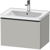 Duravit D-Neo wastafelonderkast 63.4x44x45.2cm 1 lade met softclose Betongrijs Mat SW640732