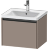 Duravit Ketho 2 wastafelonderbouwkast met 1 lade 58.4x45.5x44cm met greep antraciet basalt mat SW772673
