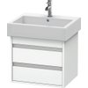 Duravit Ketho Wastafelonderkast 55x44x48cm Standaard greep met softclose spaanplaat wit Mat 0280180