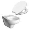 Nemo Intro Star verkort hangtoilet met closetzitting porselein wit SW788004