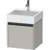 Duravit Ketho 2 wastafelonderbouwkast met 1 lade 48.4x46x44cm met greep antraciet betongrijs mat SW772189