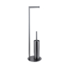 Fortifura Calvi vrijstaande toiletrolhouder met toiletborstel - Geborsteld Gunmetal PVD SW1189061
