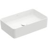 Villeroy & Boch Collaro opzetwastafel rechthoekig 56x36cm zonder overloop zonder kraangat ceramic+ stone white SW336072
