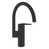 GROHE Start QuickFix Keukenmengkraan - 18.3cm - c-uitloop - draaibaar - matte black SW1126653