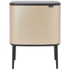 Brabantia Bo Touch Bin Afvalemmer - 36 liter - kunststof binnenemmer - metallic gold SW1117504