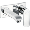 Hansgrohe Metris afbouwdeel voor inbouw wandkraan inclusief uitloop 16,5cm incl. afvoerplug 50001 chroom 0450914