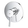 Grohe Concetto Inbouwthermostaat - 1 knop - zonder omstel - chroom SW236910