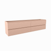 Mondiaz HAY wastafelonderkast - 200x40x50cm - 4 lades - uitsparing links - softclose - Rosee SW1016233