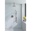 Fortifura Calvi Inbouw Regendoucheset - rond - thermostatisch - plafondarm - glijstang - 25cm hoofddouche - staaf handdouche - Geborsteld koper PVD (Koper) SW1189375