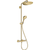 Hansgrohe Croma select Select Regendoucheset - thermostaat - glijstang 28cm - polished gold optic SW451532