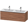 Duravit D-Neo wastafelonderkast 128x44x46.2cm 1 lade Noten Mat SW640809