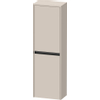 Duravit Ketho.2 Halfhoge kast 40x24x132cm 2 Rechtsdraaiende deuren Spaanplaat Taupe Mat SW772179