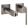 GROHE Plus waterbesparende wandkraan m-size met sprong 14.7cm brushed hard graphite SW444228
