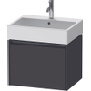 Duravit Ketho 2 wastafelonderbouwkast met 1 lade 58.4x46x44cm met greep antraciet grafiet supermat SW772963