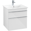 Villeroy & Boch Venticello wastafelonderkast 55.3x59cm 2x lade glossy wit GA50314