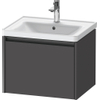 Duravit Ketho 2 wastafelonderbouwkast met 1 lade 58.4x45.5x44cm met greep antraciet grafiet mat SW772991
