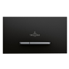 Villeroy & Boch Viconnect bedieningsplaat E300 DF frontbediend 25.3x14.5cm kunststof zwart/matchroom SW106658