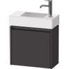 Duravit Ketho 2 wastafelonderbouwkast met 1 deur 48.4x23.8x44cm links, met greep antraciet grafiet supermat SW772961