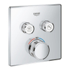 Grohe SmartControl Inbouwthermostaat - 3 knoppen - vierkant - chroom SW104922