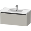 Duravit Ketho 2 wastafelonderbouwkast met 1 lade 98.4x45.5x44cm met greep antraciet betongrijs mat SW771973
