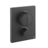 Crosswater Crossbox inbouw douchekraan thermostatisch 2 functies inclusief inbouwdeel zwart mat SW815955