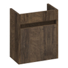 Saniclass Nexxt fonteinonderkast 40x45x22cm met 1 rechtsdraaiende deur met greep MFC Burned Bark SW522662