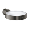 GROHE Atrio Bekerhouder - 5.6x10.2x3.5cm - zonder glas - brushed hard graphite SW224931