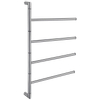 Smedbo Outline Lite Handdoekhouder - 41x62x6cm - ophangen - RVS Gepolijst Edelstaal SW12877