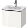 Duravit D-Neo wastafelonderkast 51x44x40.2cm 1 lade wit Hoogglans SW640806