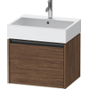 Duravit Ketho 2 wastafelonderbouwkast met 1 lade 58.4x46x44cm met greep antraciet donker noten mat SW772725