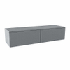 Mondiaz ALAN MODULE Wastafelonderkast - 130x45x30cm - 2 lades - push to open - Plata SW1015507