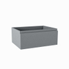 Mondiaz FOGE wastafelonderkast - 60x45x25cm - 1 lade - uitsparing midden - softclose - Plata SW1015285