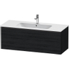 Duravit D-Neo wastafelonderkast 121x44x46.2cm 1 lade Eiken (zwart) Mat SW640731