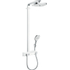 Hansgrohe Raindance Select E300 showerpipe: met Showertablet 300 opbouwkraan thermostatisch met handdouche 3jet en hoofddouche 2jet wit/chroom 0452231