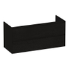 BRAUER Inspire wastafelonderkast 120 2 softclose lades - greeploos - 1 sifon uitsparing - Timber Black SW1200582