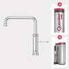 Quooker NL Classic Fusion square kokendwaterkraan opbouw uitloop draaibaar met Combi+ reservoir & Cube reservoir Chroom SW299778