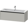 Duravit Ketho 2 wastafelonderbouwkast met 1 lade voor enkele wastafel 121x48x44cm met greep antraciet betongrijs mat SW772643