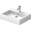 Duravit Vero opbouwwastafel 60x47cm onderzijde geslepen met geglazuurde achterkant 1 kraangat en overloop wit 0290488