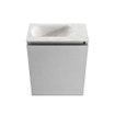 MONDIAZ TURE-DLUX 40cm toiletmeubel Plata. EDEN wastafel Ostra positie links. Met 1 kraangat. SW1104999