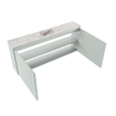 MONDIAZ TURE-DLUX 120cm toiletmeubel Greey. EDEN wastafel Glace positie midden. Met 1 kraangat. SW1103353