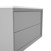 Adema Prime Core Wastafelonderkast - 60x55x45cm - 2 lades - Push to open - MDF - mat greige (grijs) SW892680