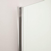 Crosswater Kai douchecabine 90x120x190cm kwartrond met 1 schuifdeur 6mm helder veiligheidsglas aluminium zilver SW487342