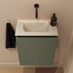 MONDIAZ TURE-DLUX 40cm toiletmeubel Army. EDEN wastafel Ostra positie midden. Zonder kraangat. SW1104715