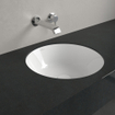 Villeroy & Boch Architectura onderbouwwastafel 45x45x17.5cm Rond met overloopgat Wit Alpin glans Ceramic SW762358