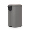 Brabantia NewIcon Pedaalemmer - 20 liter - kunststof binnenemmer - mineral concrete grey SW1117474