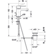 Duravit A.1 1-gr wastafelmengkraan 137x43x125mm chroom hoogglans SHOWROOMMODEL SHOW17810