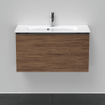 Duravit D-Neo wastafelonderkast 81x44x37.2cm 1 lade Noten (donker) Mat SW640886