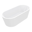 Wiesbaden Libero vrijstaand ligbad 178 x 80 cm acryl mat wit met waste mat wit SW295926